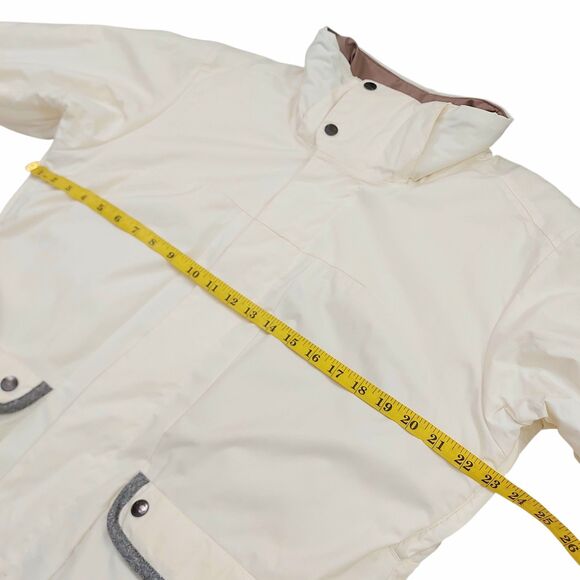 Bonfire Rainier Snow Ski Jacket Womens Large Ivory Soft Shell Insulated Winter - Picture 13 of 14